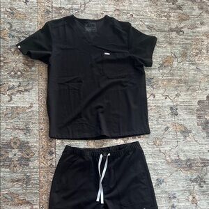 Figs Black Men’s Scrub Set